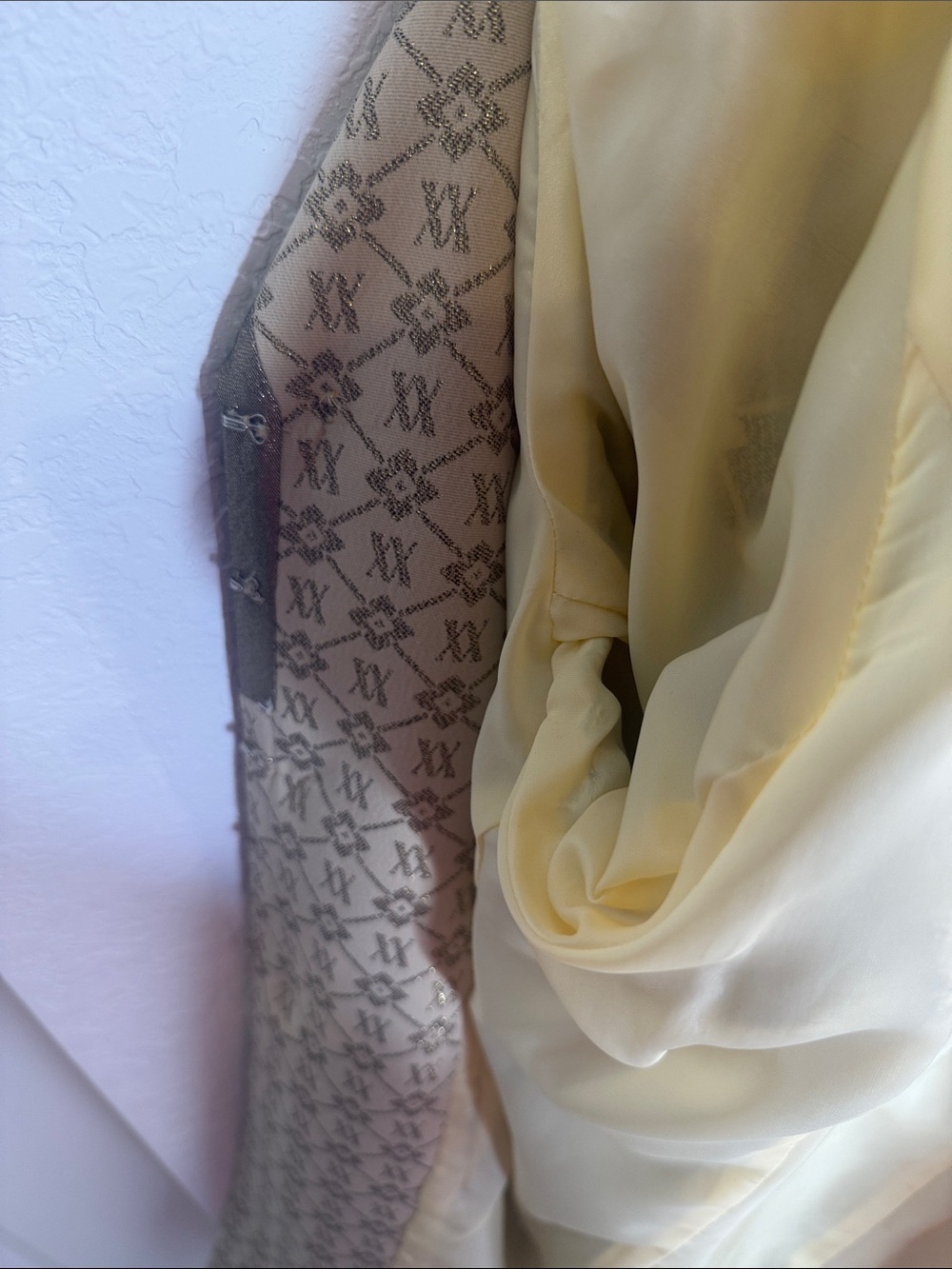 Cicara Cream Patterned Skirt Set with Hat - Picture 8 of 9